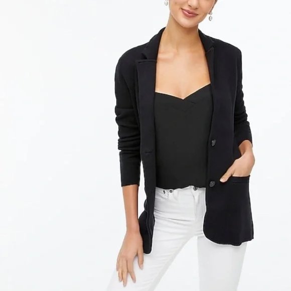 J. Crew Factory Black Sweater Blazer / Cardigan - Small - Picture 1 of 7